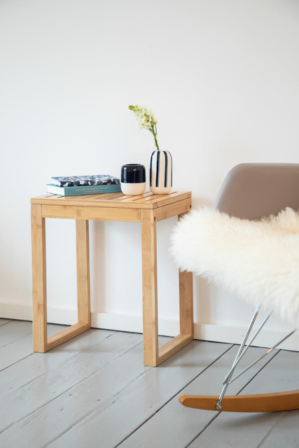 Scaun de baie BAMBOO, bambus, Wenko