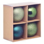 Set de globuri de Crăciun, Ø 10 cm, 4 bucăți