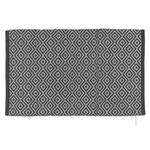 Covor de baie TURPAN, poliester reciclat, gri, model diamant, WENKO