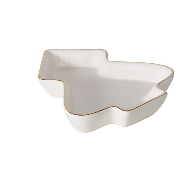 Bol ceramic în formă de brad NIVA, 11 x 12 cm