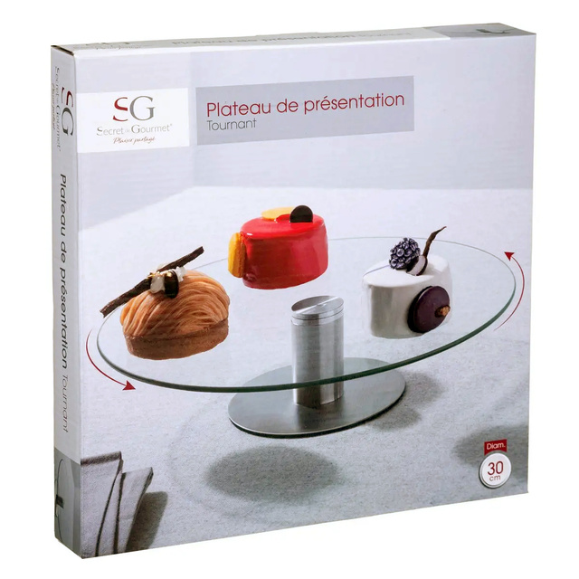 Platou rotativ, pentru decorarea tortului, Ø 30 cm