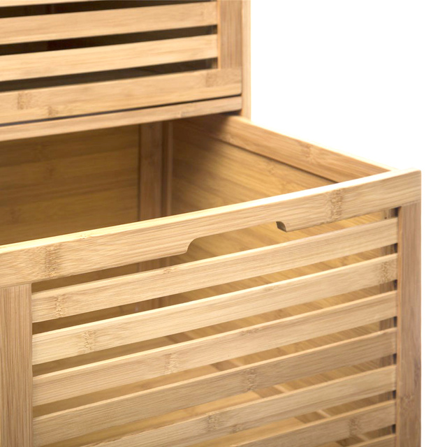 Raft pentru baie BAMBOU cu 3 sertare, 41 x 91 cm, bambus