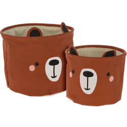 CUTE cos pentru jucarii, set de doua recipiente