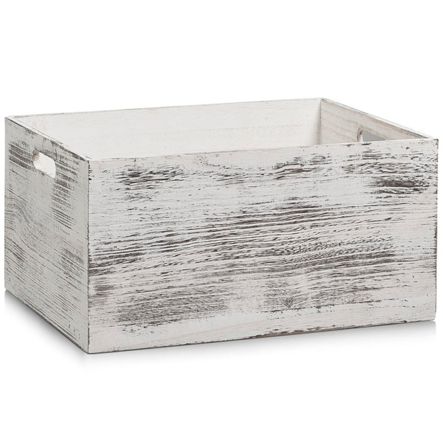 Cutie depozitare Rustic White, Alb, 40x30x20 cm, Zeller