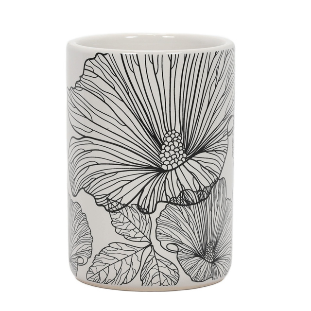 Suport pentru periute de dinti BLACKFLORA, ceramic