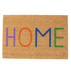 Covoras de intrare cu inscripția Home, 60 x 40 cm, maro