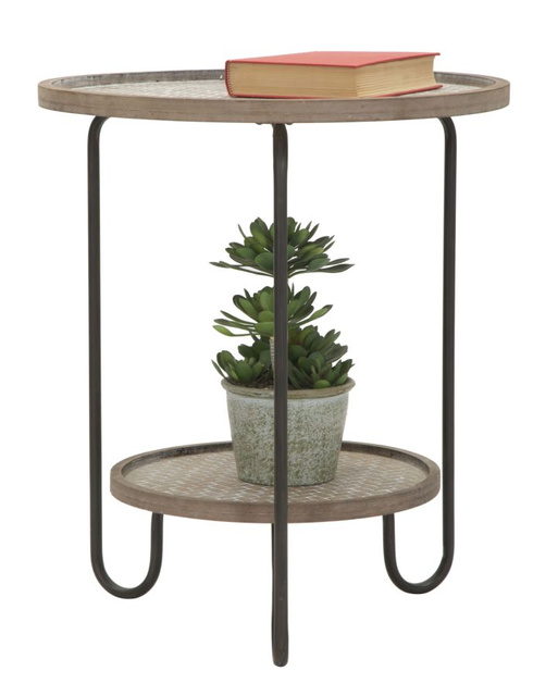 Masuta de cafea cu raft, 48 cm