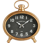 Ceas de perete retro OVAL, 21 x 23,5 x 4,8 cm