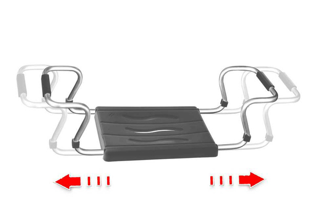 Bancă pentru cadă (nawannowa) cu șezut reglabil SECURA, WENKO, antracit