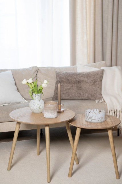 Măsuță auxiliară TEMPO, Ø 48 cm