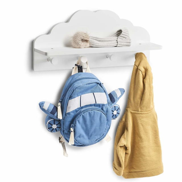 Cuier CLOUD pentru haine copii cu raft, 2in1, ZELLER