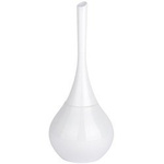 Recipient pentru perie FLAKON + perie WC, WENKO, alb
