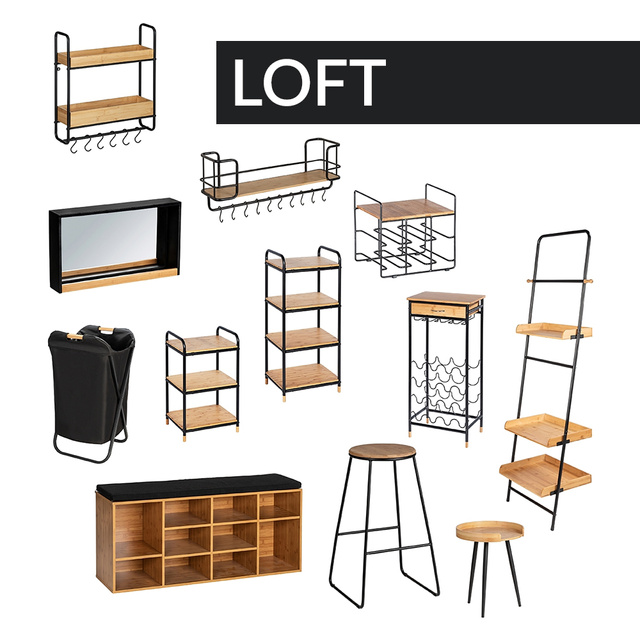 Raft de vin LOFT cu raft, WENKO