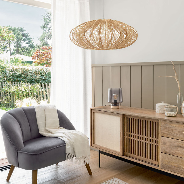 Lampă suspendată Tery împletită, Ø 57 cm