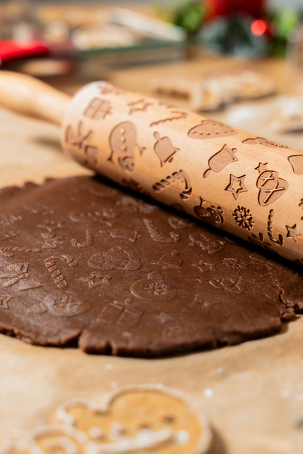 Sucitor din lemn cu model, Ø 5 cm