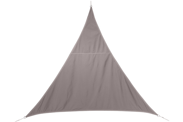 Parasolar triungiular CURACAO, 3 x 3 x 3 m, poliester taupe