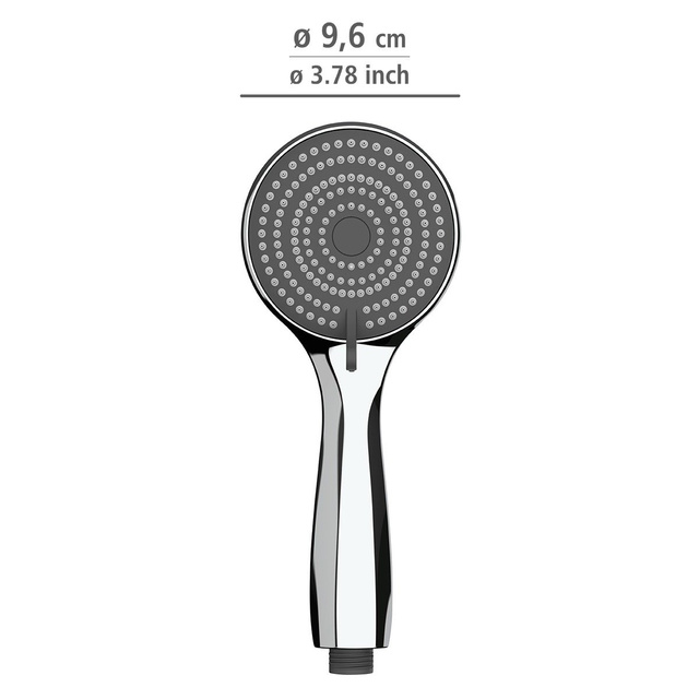 Cap de dus cu functie de economisire apei, Ø 9.6 cm, 3 setari WENKO