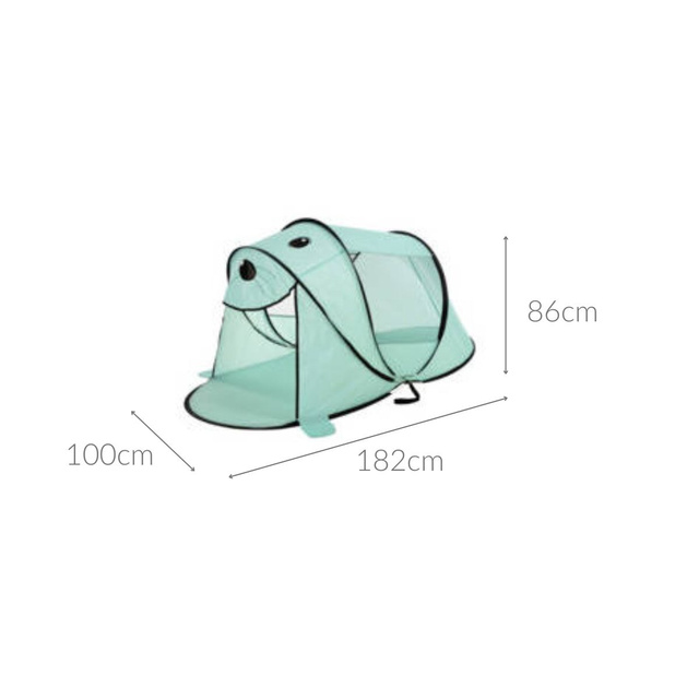 Cort de plaja pentru copii, protectie UV, 180 x 100 cm