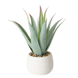 Planta artificiala in ghiveci Mondrago, 29 cm, alb-verde deschis