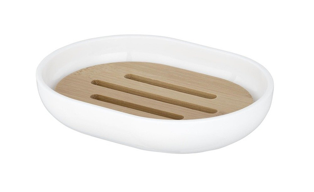 Săpuniera POSA din bambus și plastic, în stil scandinav - WENKO