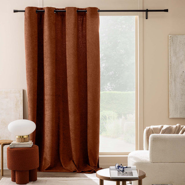 Cortină cu inele 140 x 260 cm WINONA, maro