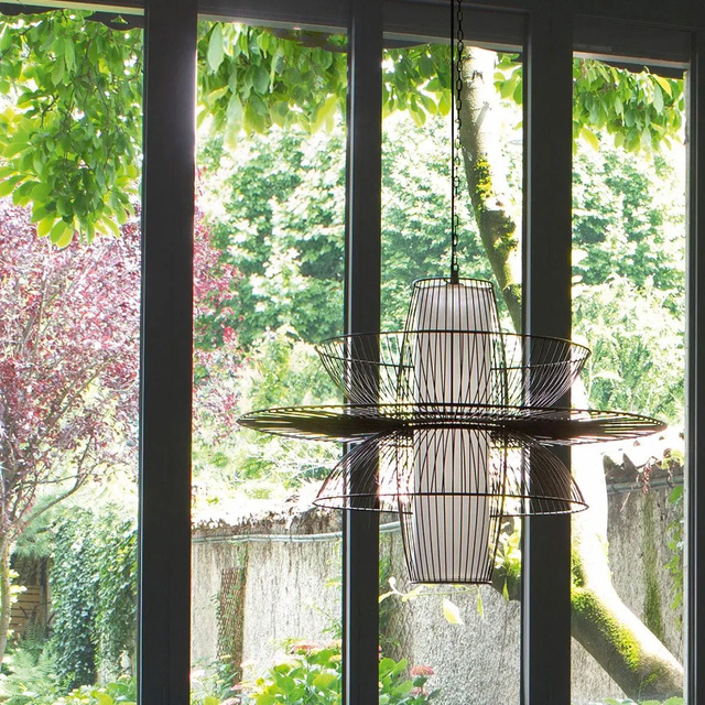 Lampă de tavan FILAIRE, metalică, 77 cm