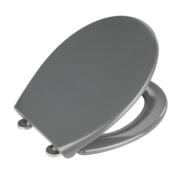 Capacul de toaletă Samos, Easy Close, WENKO, gri închis