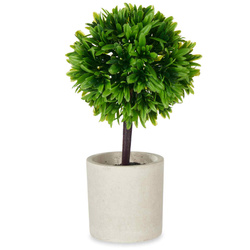 Arbust ornamental artificial in ghiveci ceramic, 24 cm