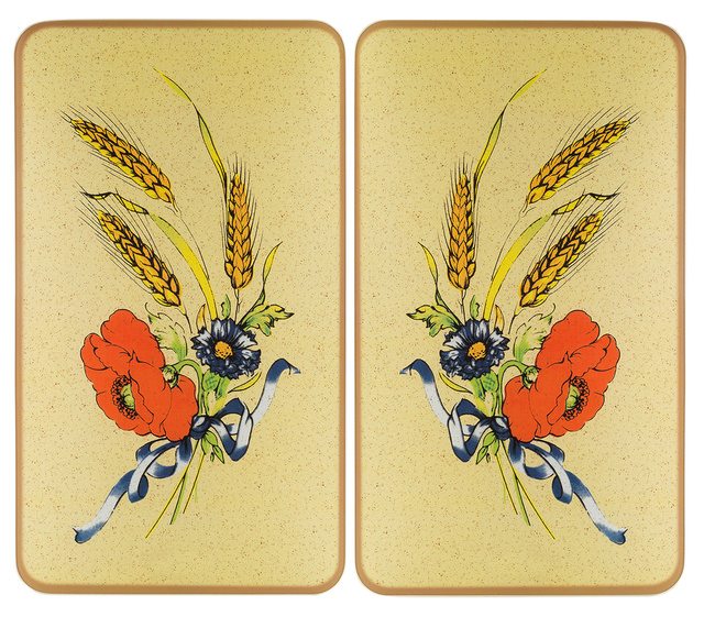 Plăci de protecție FLORI, 2 buc, sticlă