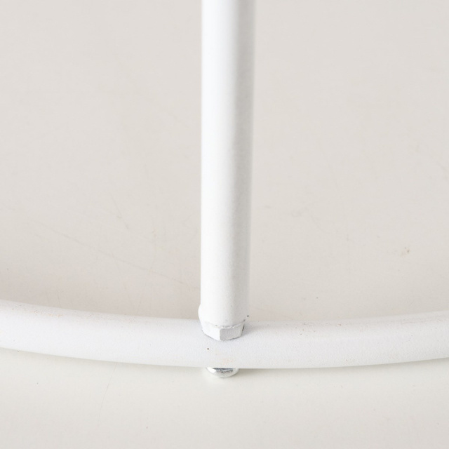 Măsuțe de cafea Amon, blat țesut pe cadru metalic, Ø 39-44 cm