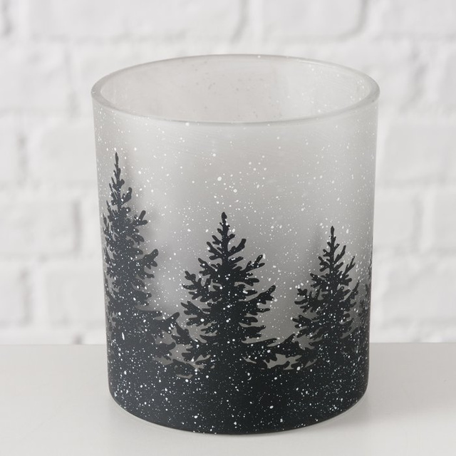 Candelabre din sticlă lacuită SHADOW, 2 buc.