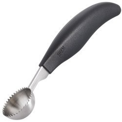 Lingura zimtata decorare legume si fructe, 16x3 cm, Gefu