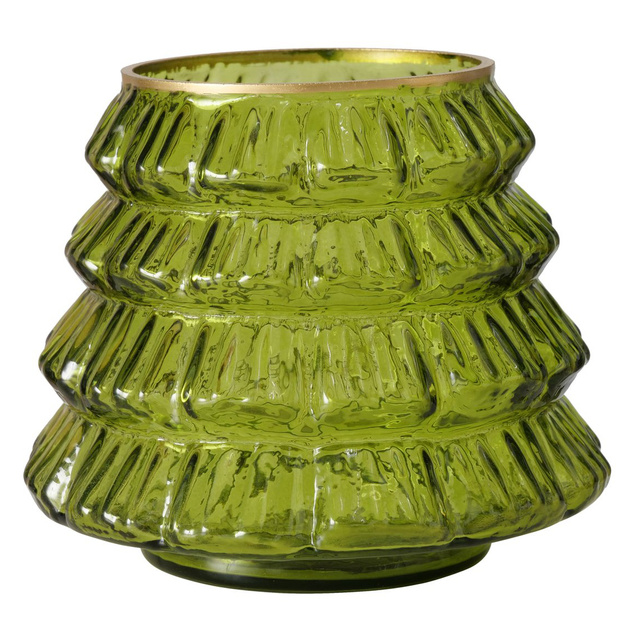 Vază din sticlă pentru lumânare TIWA, înălțime 11,5 cm