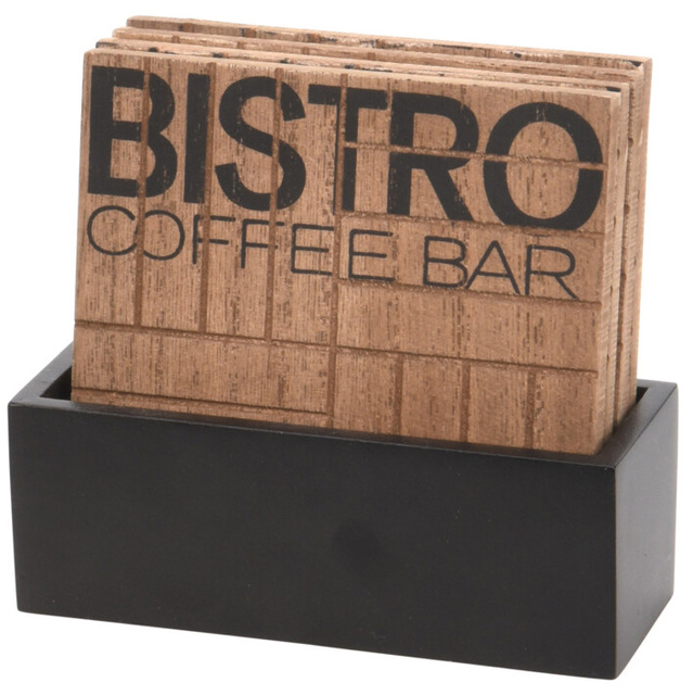 Set 4 coastere Bistro