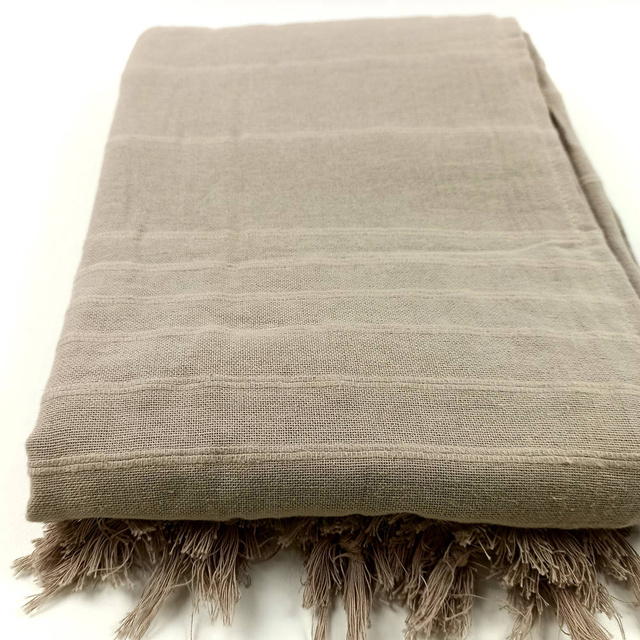 Cuvertură de pat din bumbac 230 x 250 cm, bej, Atmosphera