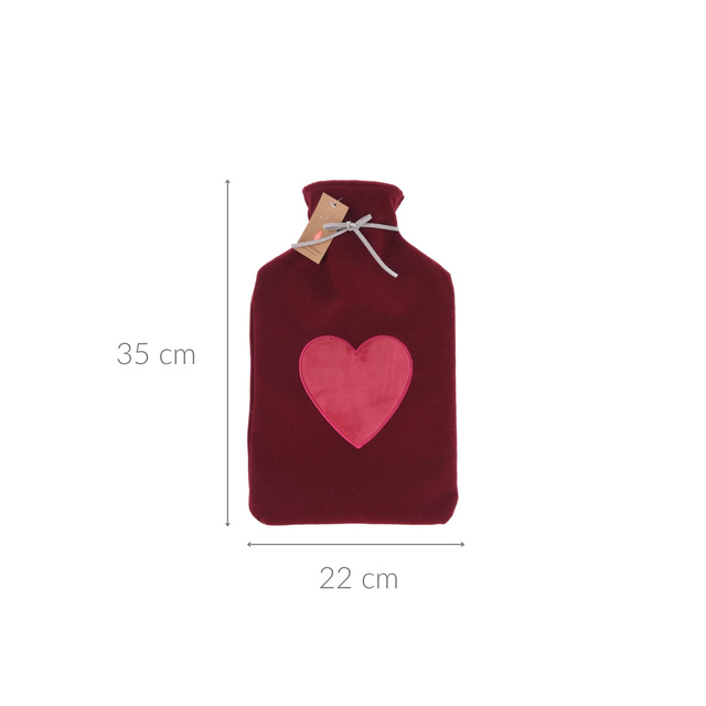 Husă pentru sticlă de apă caldă din tricot, 35 cm