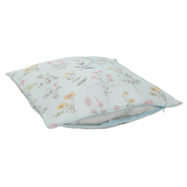 Perna decorativa cu model floral, 45 x 45 cm