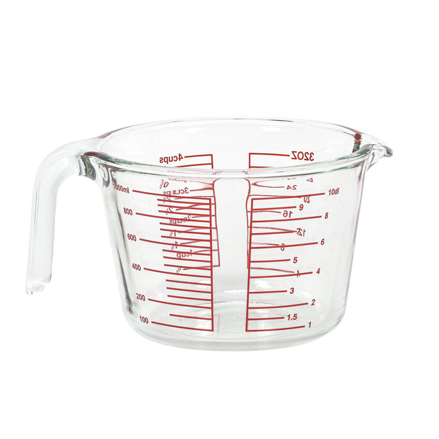 Cană de măsurat LUNU, sticlă, 1 l