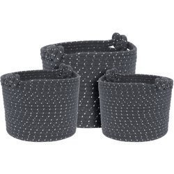 Set coșuri decorative ROPE, 3 buc