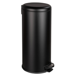 Coș de gunoi LEMAN cu funcție Easy-Close, Negru mat, 30 L, WENKO