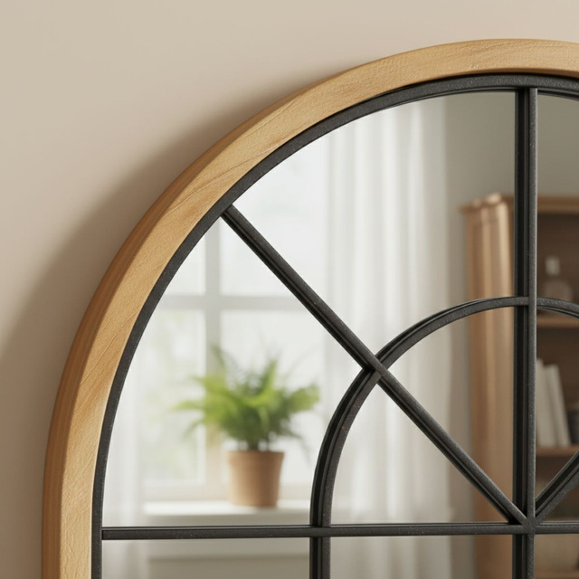 Oglindă decorativă mare suspendată ARCUS, 110 x 56 cm