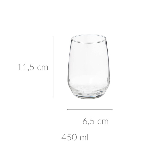 Pahar sticla NORA, 450 ml