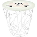 Masa copii cu functie de depozitare, Ø 30 cm