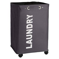 Coș de rufe QUADRO - recipient de 79 l, WENKO, gri