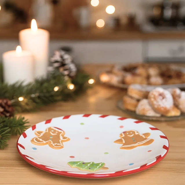 Farfurie de Crăciun, 22 cm, TURTĂ DULCE