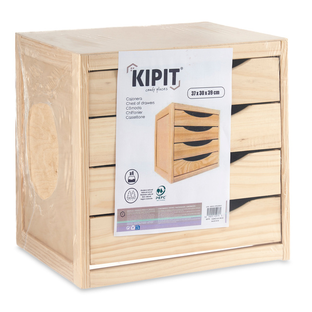 Organizator din lemn MINI, 3 sertare, 29 x 30 x 39 cm