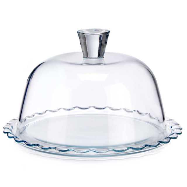 Suport pentru prăjituri LARA, din sticlă, Ø 26,4 cm