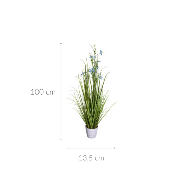 Floare artificială în ghiveci Flori de câmp, 100 cm