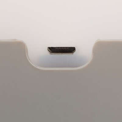 Lampa de noptiera USB, silicon, gri