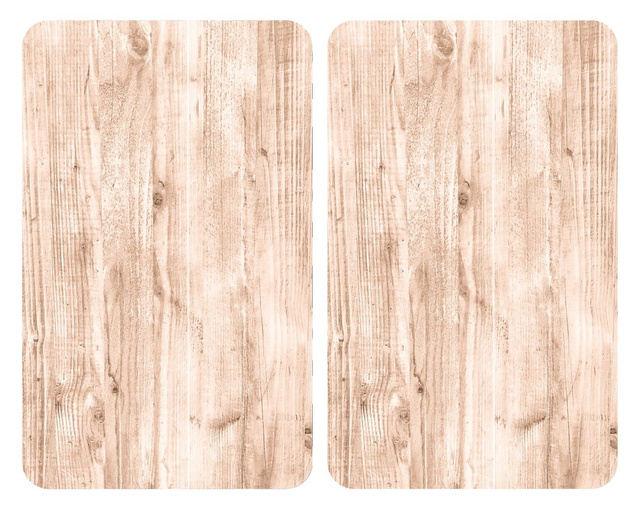 Plite de protecție din sticlă NATURAL LOOK, 2 bucăți, WENKO